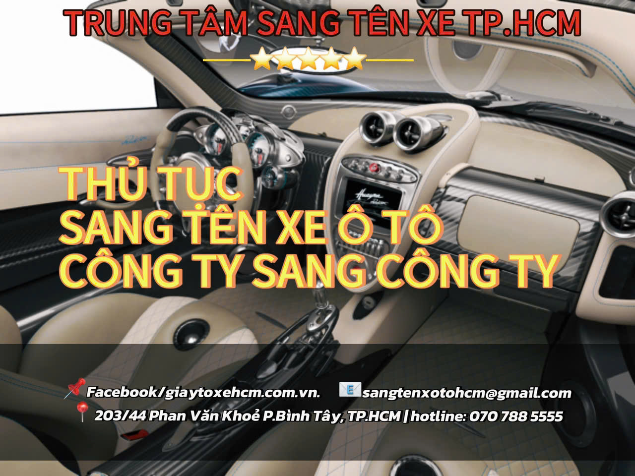 sang tên xe ô tô từ công ty
